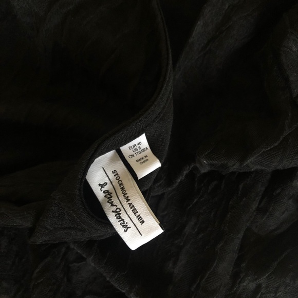 & Other Stories textured low back top - black - Picture 12 of 12